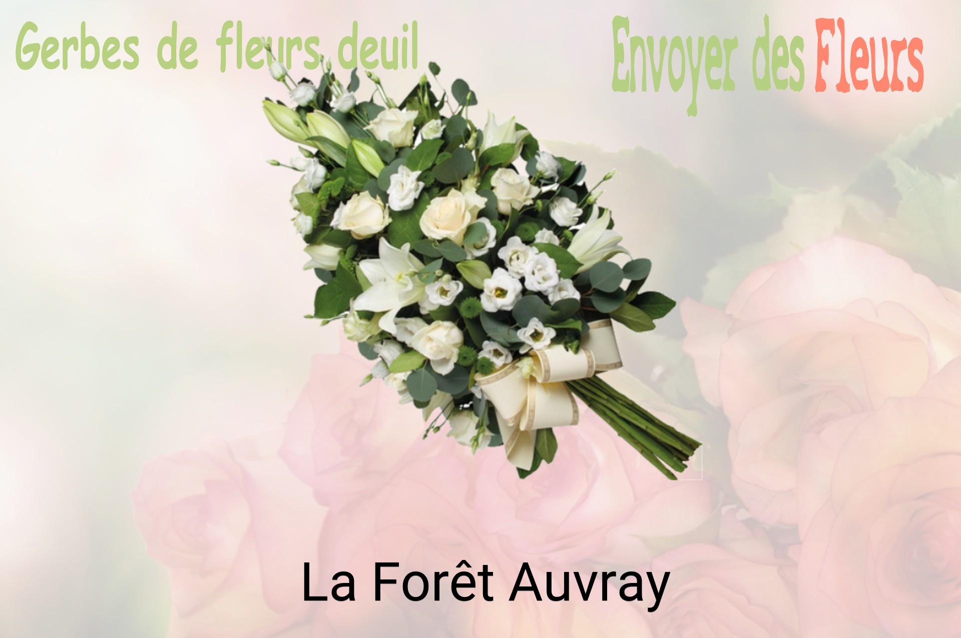 Gerbe de fleurs de deuil livrée à La Forêt-Auvray